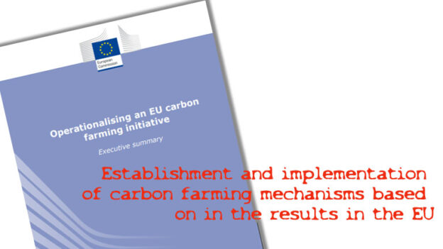 Establishment and implementation of carbon farming mechanisms based on in the results in the EU