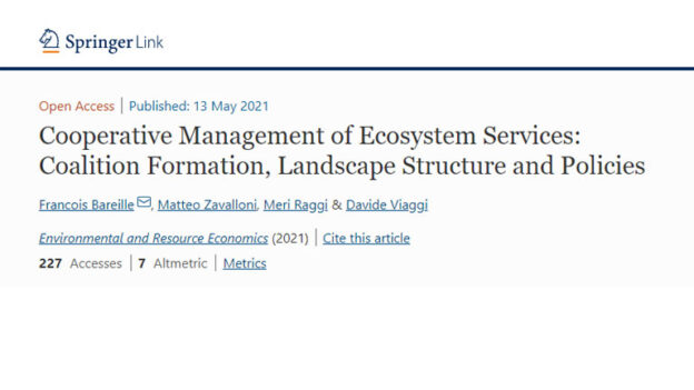 Cooperative Management of Ecosystem Services: Coalition Formation, Landscape Structure and Policies