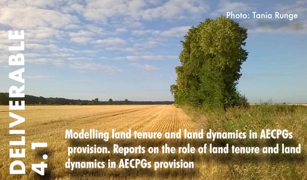 Modelling land tenure and land dynamics in AECPGs provision. Reports on the role of land tenure and land dynamics in AECPGs provision